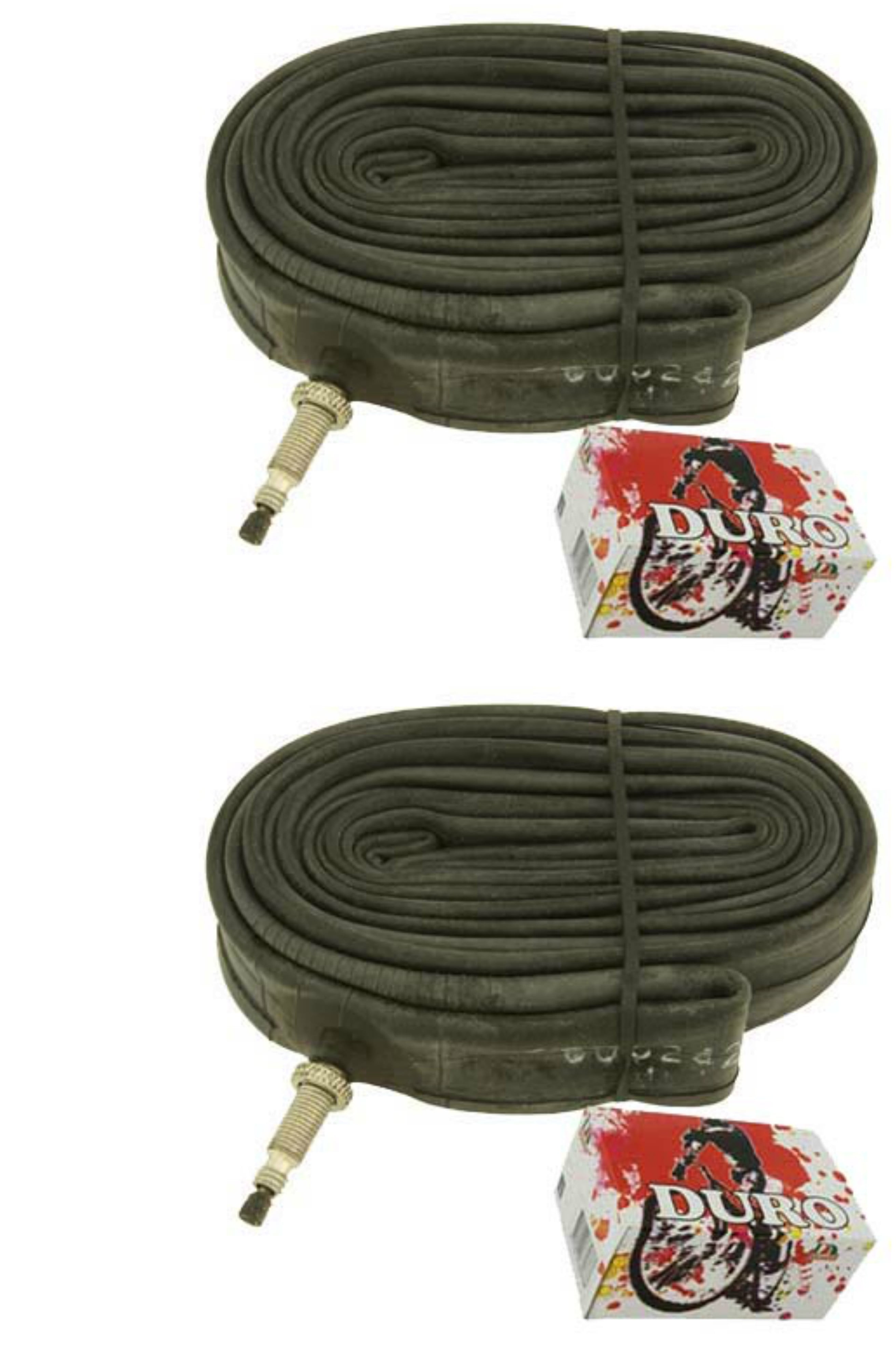 2 Duro Tubes 700 x 25c/28c 33mm Standard Presta Valve. Set