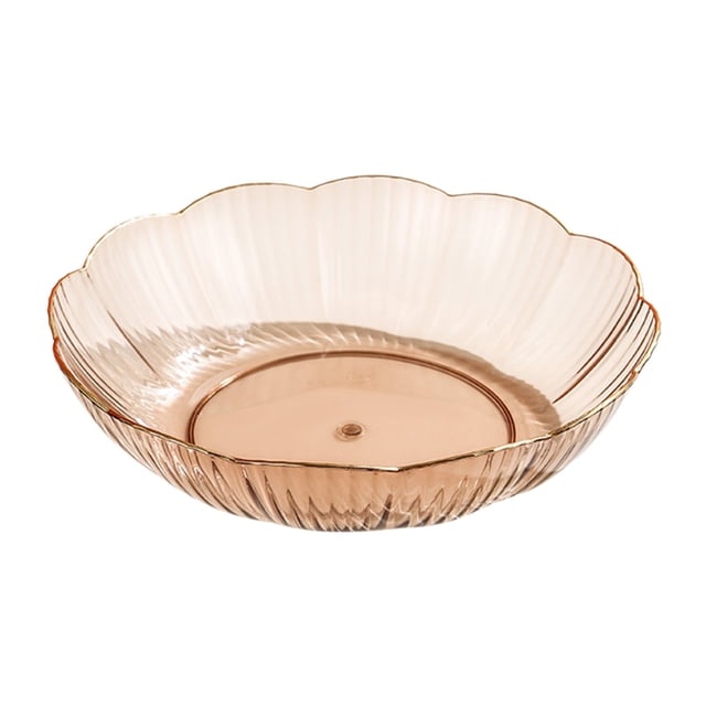 Vwrxbz Fruit Plates 9.8 Inches Large Serving Bowl for Home Kitchen Living Room Coffee Table Candy Snack Display Dish