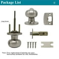 thumbnail image 7 of Probrico Privacy Interior Door Knobs Bed and Bath Handles Keyless Sain Nickel Locksets, 6 Pack, 7 of 7