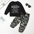 thumbnail image 2 of NOLDARES Toddler Baby Boy Fall Winter Clothes 2 Piece Cute PrintLong Sleeve Sweatshirt Elastic Pants Newborn Infant Boy Outfits Clothing(Dark Green,4-5 Y), 2 of 5