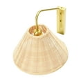 thumbnail image 4 of Creative Co-Op Rattan and Metal Wall Sconce, 4 of 9