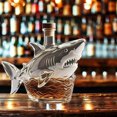 thumbnail image 1 of Uuiauoio Shark Shaped Whiskey Bottle High Borosilicate Glass , Novelty Liquor Decanter for Gift Giving and Home Bar Collection, Unique Design for Bourbon Scotch and Spirits Display, 1 of 7