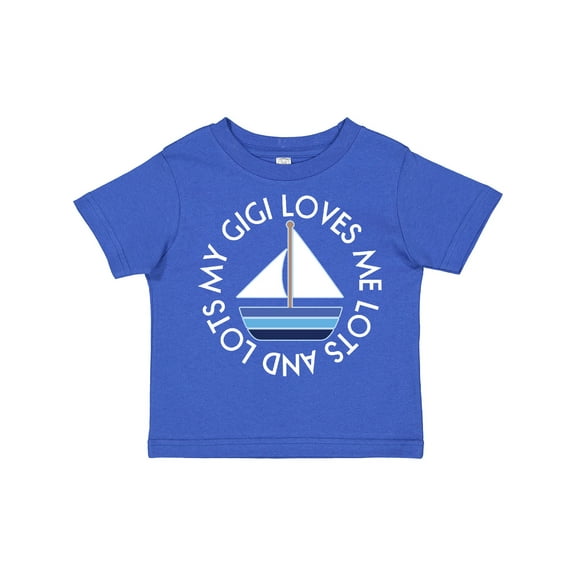 Inktastic My Gigi Loves Me Sailboat Boys Sailing Boys Toddler T-Shirt