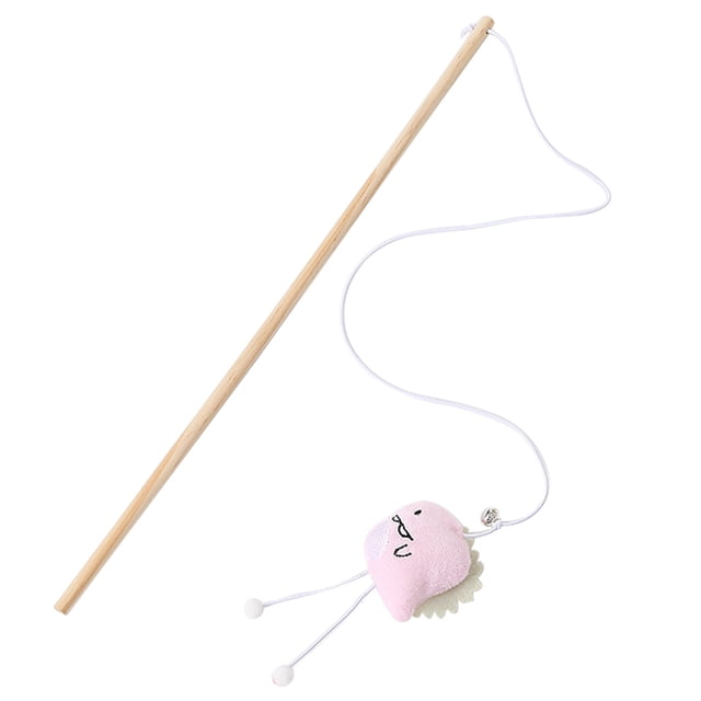 Cat Wood Wand Pepper Pineapple Dinosaur Cat Teaser Wand Kitten Interactive Toy
