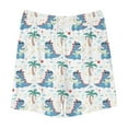thumbnail image 4 of Odeerbi 5-14 Years Kids Boys Girls Summer Dinosaur Print Shorts Workout Athletic Sports Shorts Cute Casual Breathable Loose Shorts with Pockets, 4 of 5