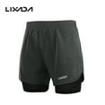 thumbnail image 5 of Quick Men's 2-in-1 Running Shorts Quick Drying Breathable Active Training Exercise Jogging Cycle Shorts With Longer Liner, 5 of 7