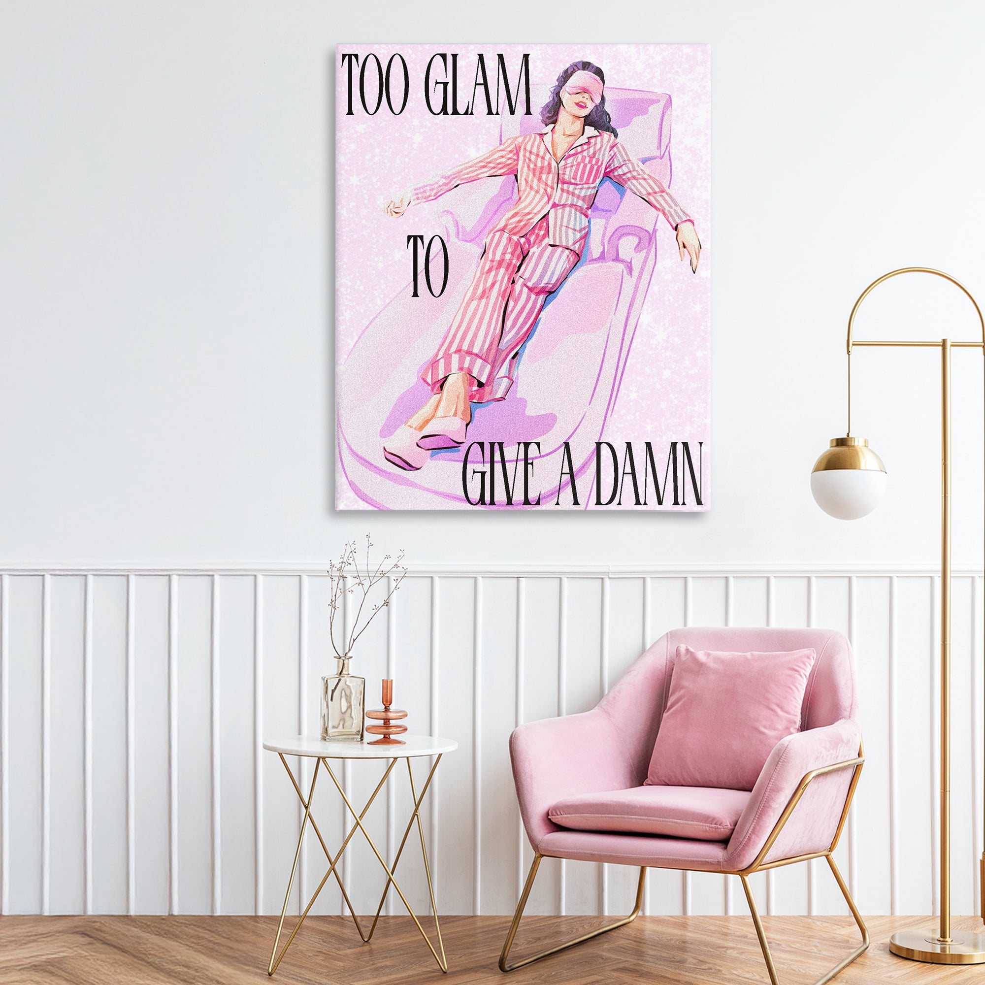 Stupell Industries To Glam To Care Canvas Wall Art, design by Ziwei Li