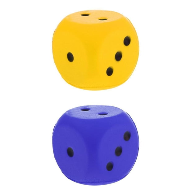 2x Dados de Esponja rico y , Dados de Espuma, Dados para Jugar Dados para La Educación Niños