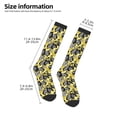 thumbnail image 2 of Honeii Orchids Flowers Print Long Socks,Novelty Design Socks Gift for Men and Women,Crew Socks,Calf Socks, 2 of 6