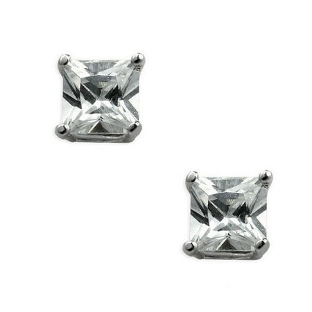 Sterling Essentials Sterling Silver Cubic Zirconia Stud Earrings