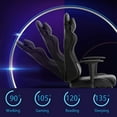 thumbnail image 5 of BestOffice Ergonomic Gaming Chair, Lumbar Support, Rolling Swivel for Men, Women(Black), 5 of 7
