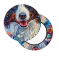thumbnail image 2 of KLL Oil Painting Sunflower Puppy Round Bar Chair Cushion Cover 14 inch ,Bar Stool Protector with Elastic, Soft Washable, 2 of 6