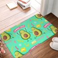 thumbnail image 2 of KLL Avocado Work Out Print Front Door Mat Indoor Outdoor Entrance, Non-Slip Mat All-Weather Doormat Indoor Outdoor Rug Patio Porch Entryway Mat, 23.6''x15.7'', 2 of 7