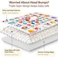 thumbnail image 3 of Beavtaens Baby Play Mat for Floor, Fits 71x59 Playpen, Non-Slip, Soft for Infants, 0-4 Years, Beige Animals, 3 of 9