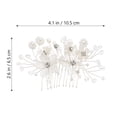 thumbnail image 2 of unbranded 6Pcs Wedding Hair Accessories Silver Hairpins Elegant Flower Design for Special Occasions, 2 of 7