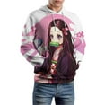 thumbnail image 7 of Kamado Nezuko Unisex Sweatshirts Loose Pullover Sweater Hooded Hoodie 3D Printing Jacket Winter Fall Clothes M, 7 of 7
