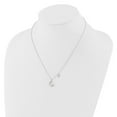 thumbnail image 3 of Auriga Fine Jewelry 925 Sterling Silver CZ and FWC Pearl Moon and Star Necklace for Women 18", 3 of 6