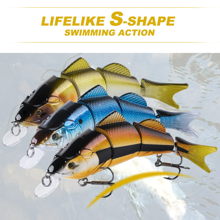 Goture Swimbaits for Bass Fishing, Realistic Bass Fishing Lures