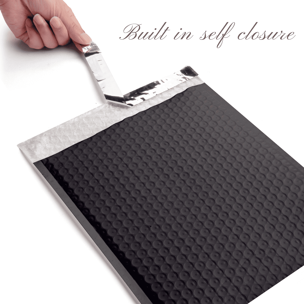 Alternium Bubble Mailer 8.5"x11" Black 25 Pack