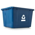 thumbnail image 2 of Gracious Living Medium Curbside Blue Box 17 Gal Home Recycling Bin (6 Pack), 2 of 11