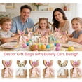 thumbnail image 3 of Boho Bunny Easter Goodie Bags Set, 12/24/36 Pcs Easter Bunny Goodie Bags, Rabbits Treat Bags With Ribbon, For School, Church, Office Parties (36PCS), 3 of 6