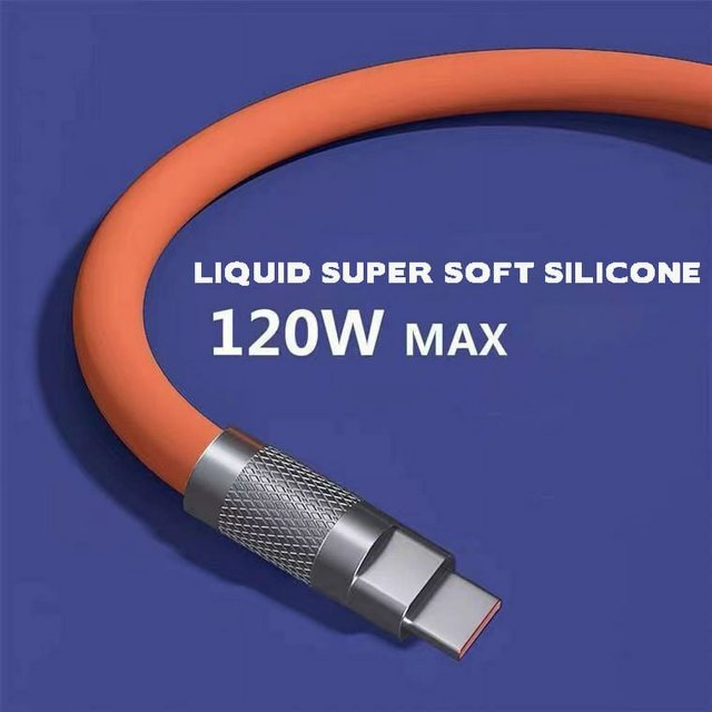 Wire Micro USB Type-C Plug USB Type C Cable 6A Fast Charging Compatible with Android iOS