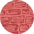 thumbnail image 1 of Ahgly Company Indoor Round Patterned Ferrari Red Area Rugs, 8' Round, 1 of 6