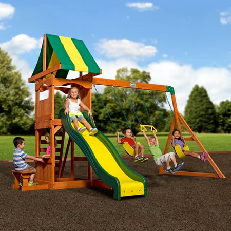 Backyard Discovery Weston Cedar Swing Set (Best Backyard Toys For Kids)
