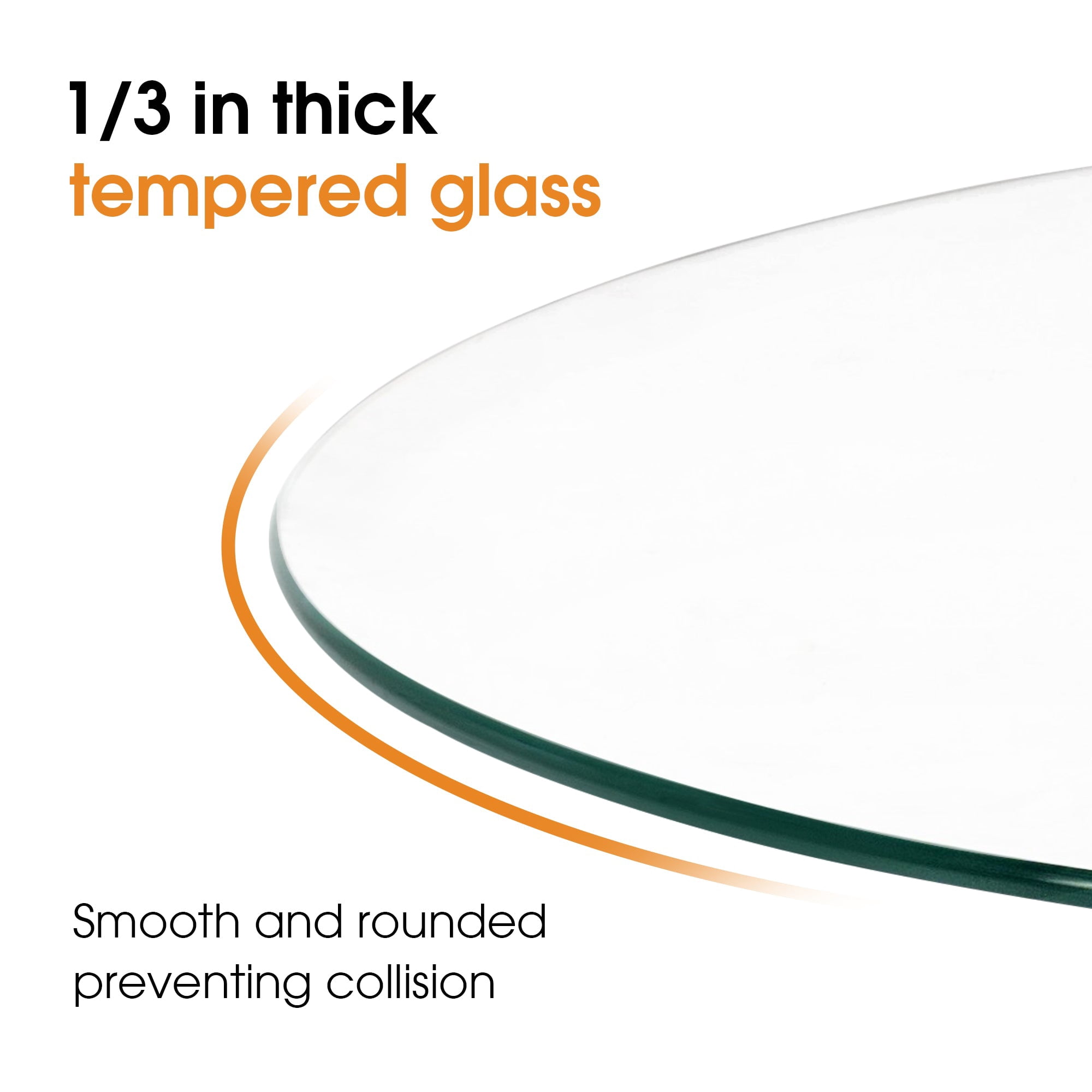Ivinta 31.5" Round Coffee Table with Tempered Glass Top and Natural Wood Frame for Living Room