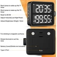 thumbnail image 4 of VOCOO Digital Kitchen Timer with Dual Countdown Count up Stopwatches Timer/Magnetic Timer with Adjustable Loud Alarm LED Big Digits for Kids Teachers, Black, Battery Included, 4 of 7