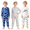 thumbnail image 3 of Kids Child Toddler Boy Pajamas Pj Set Long Sleeve Snug Fit Soft & Cozy Sleepwear & Loungewear 3-Pack Size 2Y to 10Y, 3 of 9