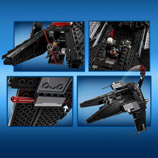 LEGO Wars Inquisitor Scythe 75336 Buildable Toy Starship, Obi-Wan Kenobi Set, Ben Kenobi Minifigure with Blue and Double-Bladed Red - Walmart.com