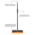thumbnail image 2 of Alpine Commercial Heavy Duty Push Broom, Long Handle, 18” Indoor/Outdoor, Yellow, 3-Pack, 2 of 10