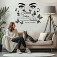 thumbnail image 6 of Inspirational Quote Wall Stickers Queen Rose Wall Art Stickers Nursery Wall Stickers Beauty Butterfly Wall Decals DIY Vinyl Art for Bedroom Classroom s Room Playroom Wall Decoration, 6 of 7