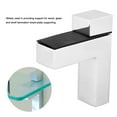 thumbnail image 1 of 4pcs Glass Wood Layer Board Fixed F Type Clips Supporting Wall Shelf Bracket Set with Mounting Screws, 1 of 7