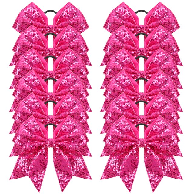 Banda elástica con forma de lazo para coletas Cheer Hair Bows para niñas