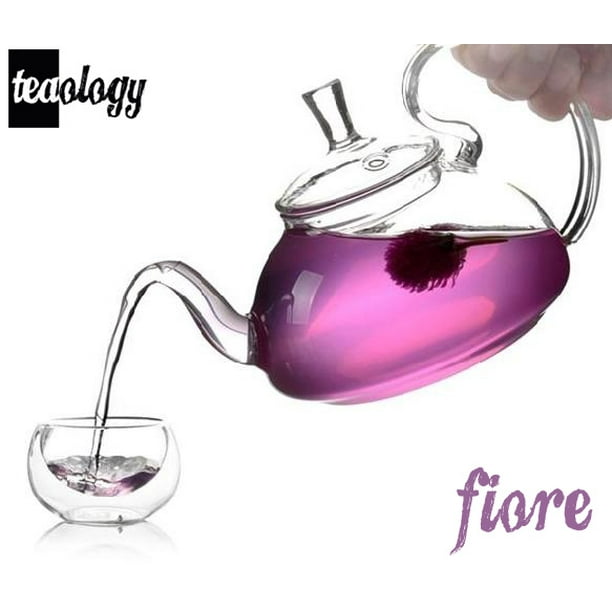 Teaology glass deals teapot