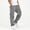 Gray, variant on Efsteb 5-15 Years School Uniform Pants for Boys Cotton Baggy Drawstring Cargo Pant Elastic Waist Straight Leg Joggers Teen Back to School Trousers, Sports Outdoor ,Hiking Pants with Pockets
