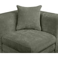 thumbnail image 5 of Meridian Furniture Stellar 76" Green Chenille Fabric 2pc. Modular Loveseat, 5 of 9