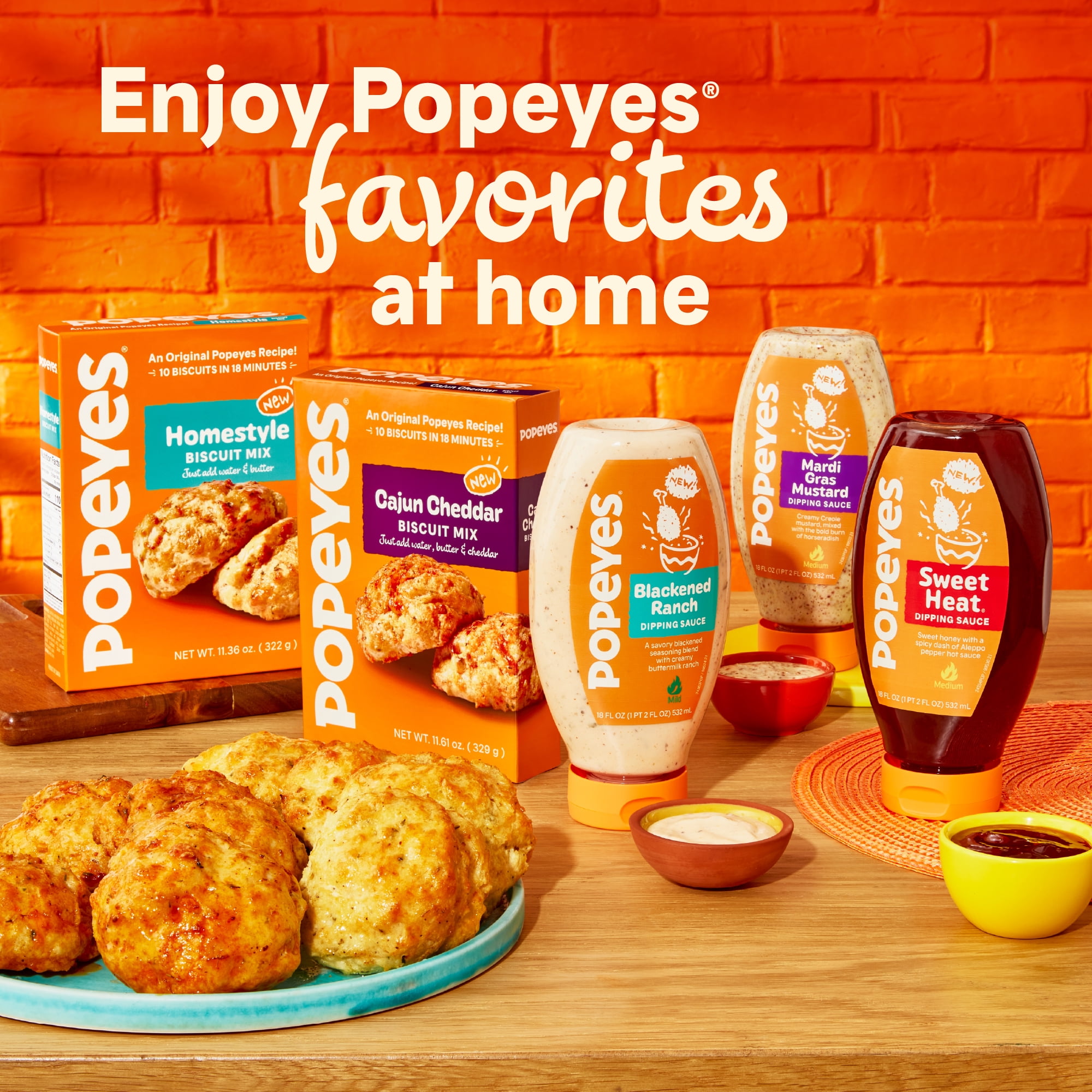Popeyes Cajun Cheddar Biscuit Mix, 11.61 Ounces