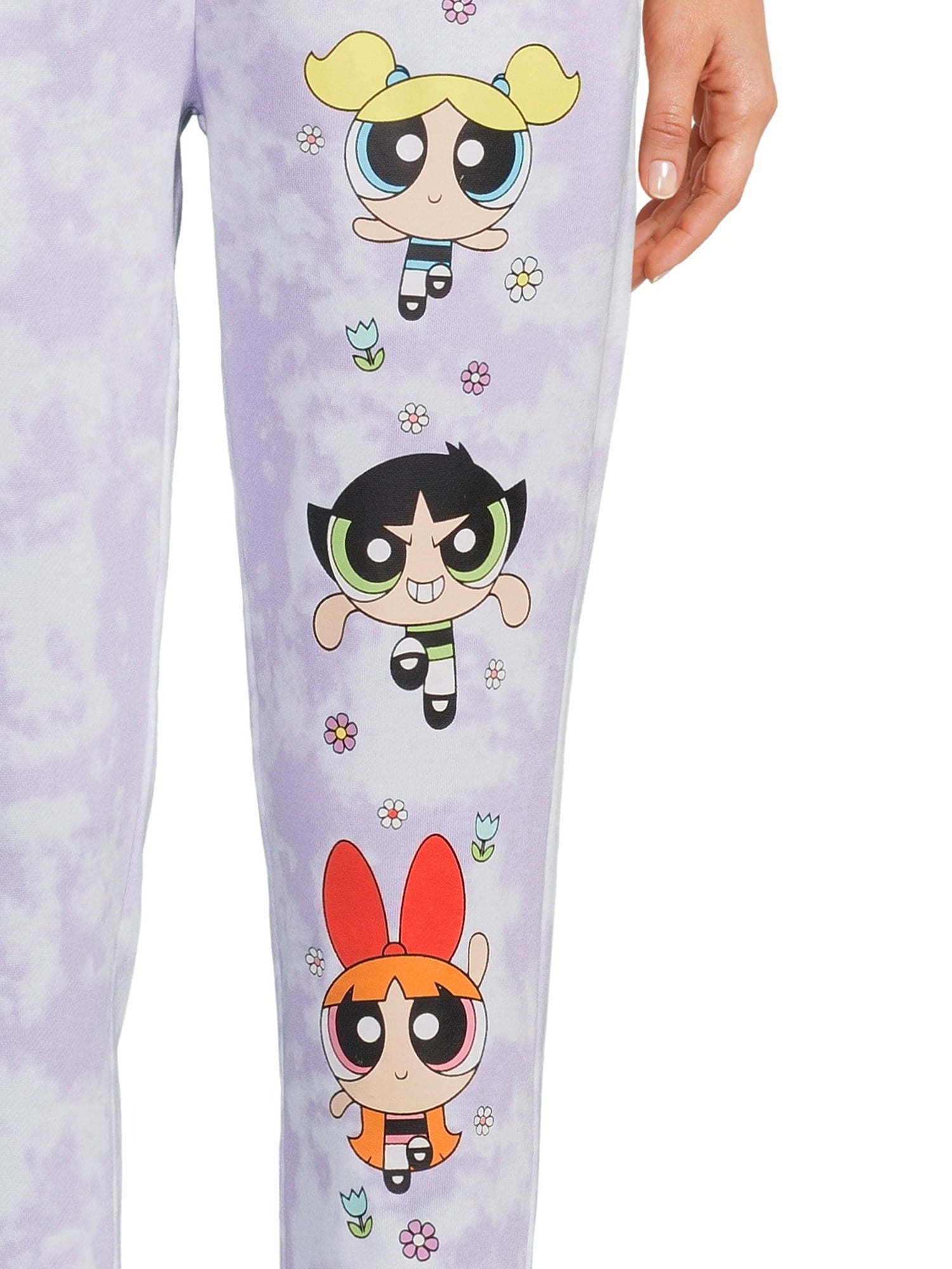 PowerPuff Girls Women s Tie Dye Joggers Walmart