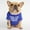 Blue, variant on Pug Dog T Shirt Round Neck Comfortable Cute Apparel for Small Cat Teddy