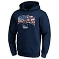 thumbnail image 2 of Men's Navy Golden State Warriors Banner Wave Pullover Hoodie, 2 of 3
