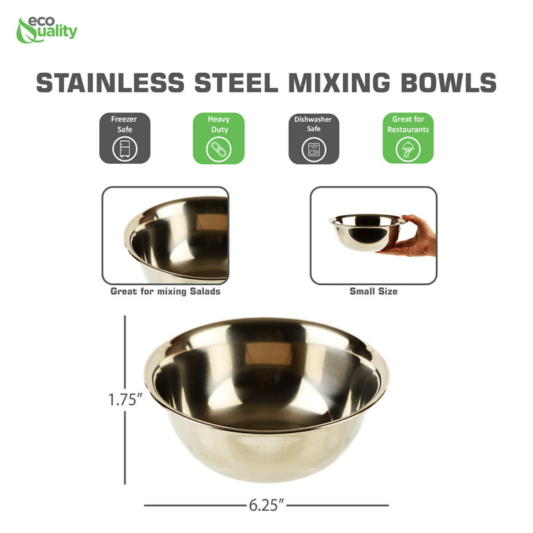 1 Pack] 0.75 Quart Small Stainless Steel Mixing Bowl - Baking Bowl