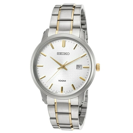 Seiko Sur197p1 Men's Neo Classic Two-Tone Stainless Steel Silver-Tone Dial Ss Watch