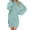 Light Blue, variant on Ashirexll Womens Fall Dresses, Long Sleeve Dress for Women, Ladies' Mid-Length Casual Dresses Long Sleeve Round Neck Loose Plush Dress