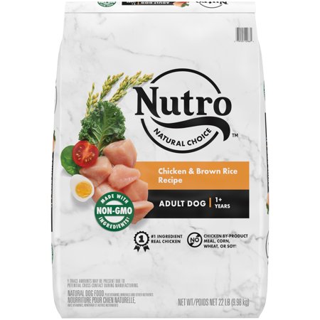 UPC: 0079105129664 | Nutro Natural Choice Chicken & Brown Rice Dry Dog Food for Adult Dog  22 lb. Bag