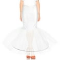 thumbnail image 2 of Jupon Sirène pour Femmes Queue de Poisson Jupe-Culotte Taille Élastique Crinoline Longueur au Sol Jupe-Culotte Trompette pour Mariage Robe de Mariée, 2 of 6