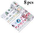 thumbnail image 2 of 8 Rolls Masking Tapes Decorative Creative DIY Craft Paper Tape Notebook Tape, 2 of 9