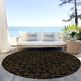 thumbnail image 6 of Addison Rugs Chantille Indoor/Outdoor Transitional Medallions Brown Washable Round Rug, 8' x 8', 6 of 6